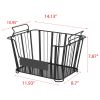 Oceanstar 3-Tier Metal Wire Storage Basket Stand with Removable Baskets ‚Äì Black